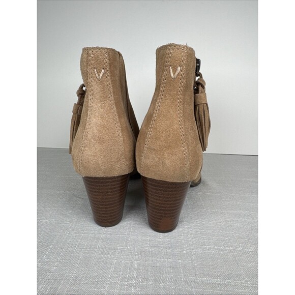 Vionic Ankle Zip Boots Tassel Women’s 9 Madeline Wheat Suede Weather Resist - Picture 7 of 15